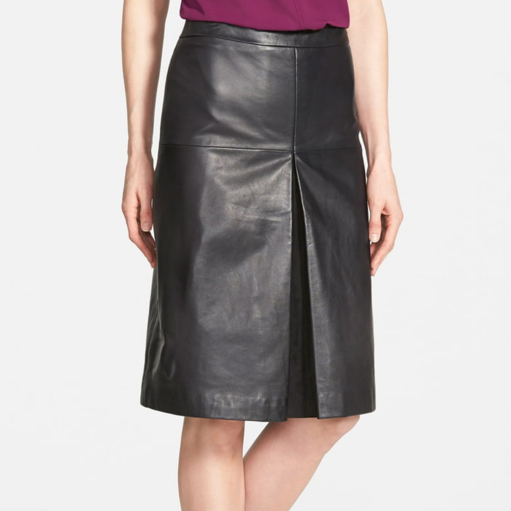 Halogen Leather Skirt